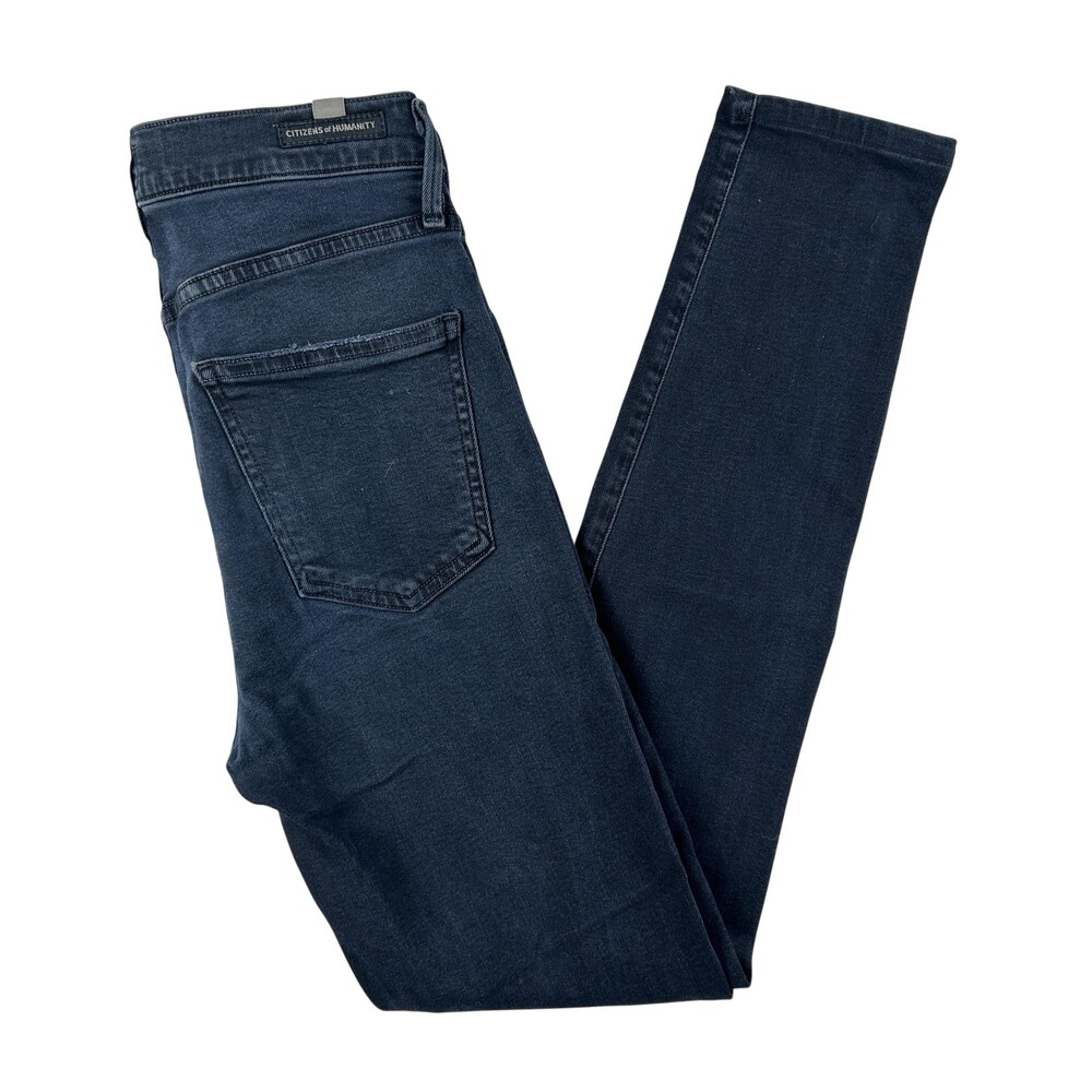 Citizens Of Humanity Rocket High Rise Skinny Jeans Womens 25 Blue Stretch